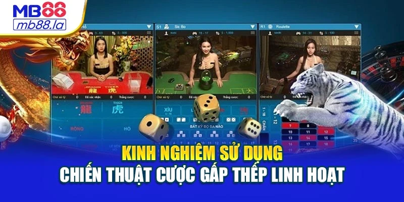 Kinh nghiệm sử dụng chiến thuật cược gấp thếp linh hoạt